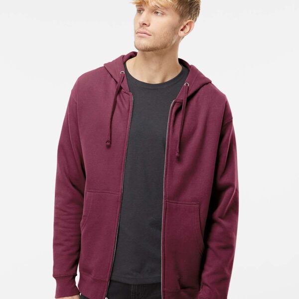 Midweight Full-Zip Hooded Sweatshirt Thumbnail